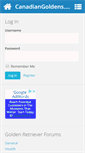 Mobile Screenshot of canadiangoldens.com